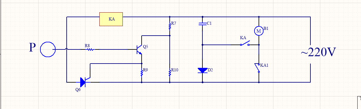 風扇觸電自停電路